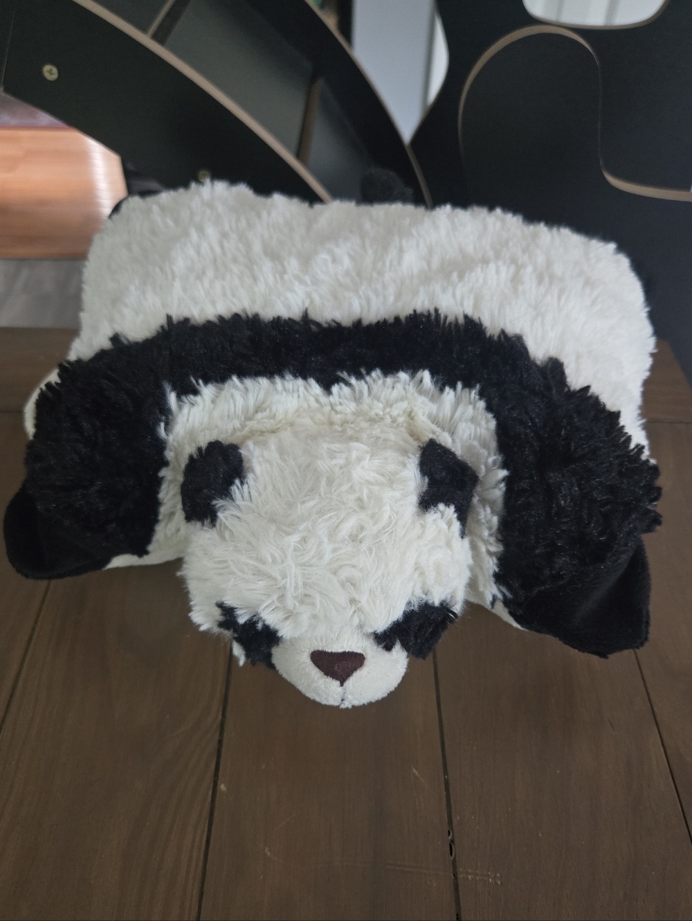 Retro Panda Pillow Pet Plush Stuffed Animal